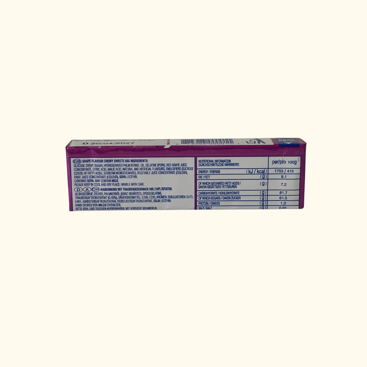Morinaga Hi-Chew Chewy Fruit Candy - Grape 50g