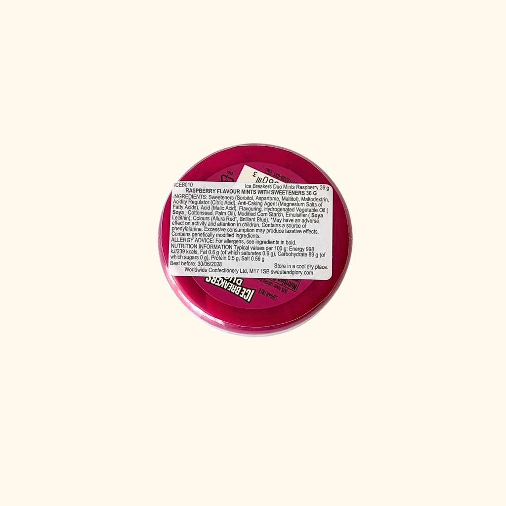 Ice Breakers - Duo Mints Raspberry Flavour 36g