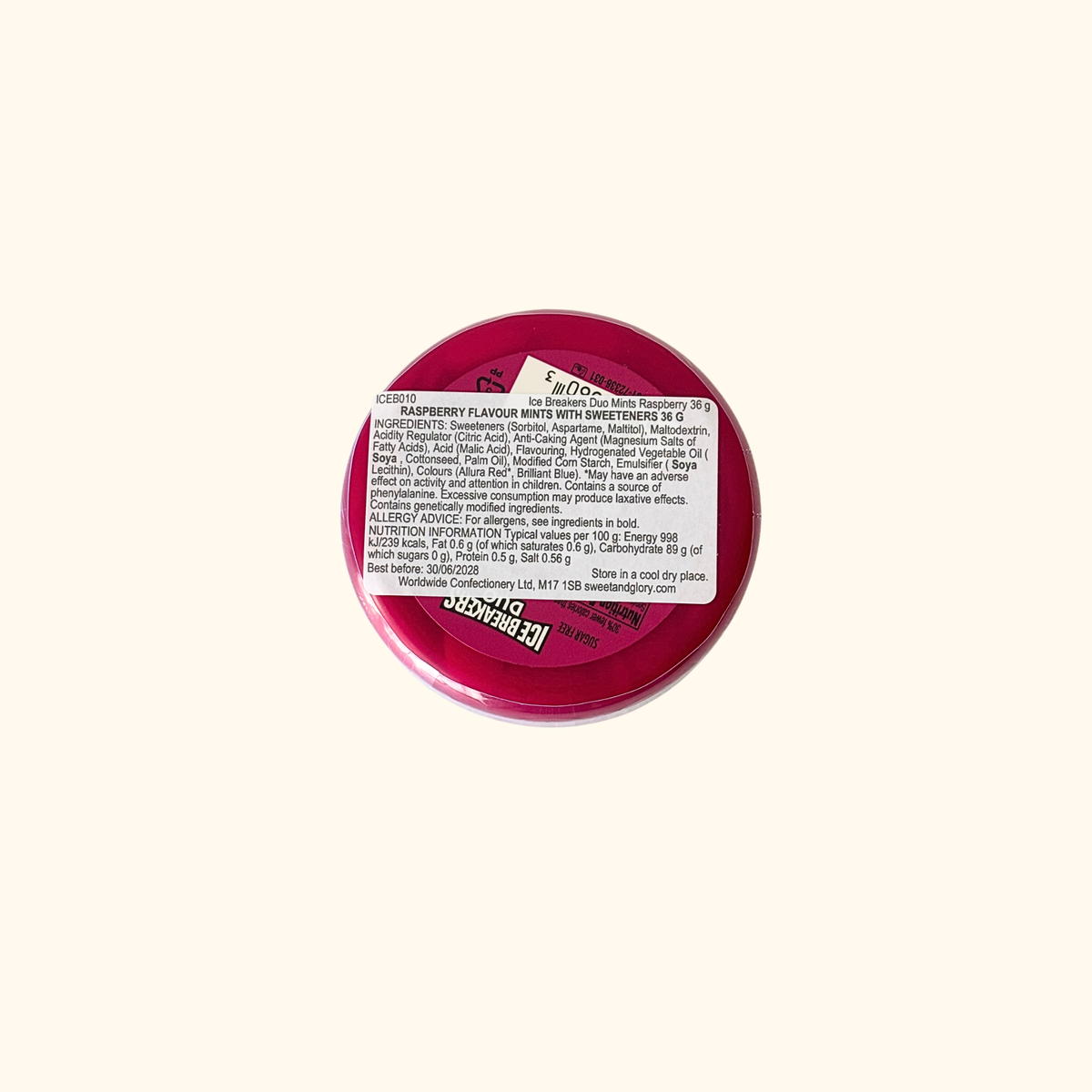 Ice Breakers - Duo Mints Raspberry Flavour 36g