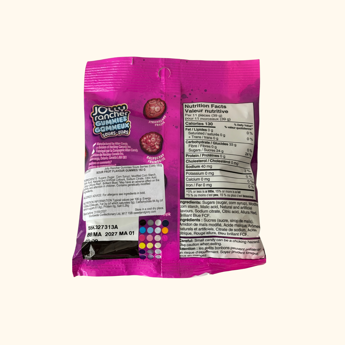 Jolly Rancher Gummies - Sours Berries 182g
