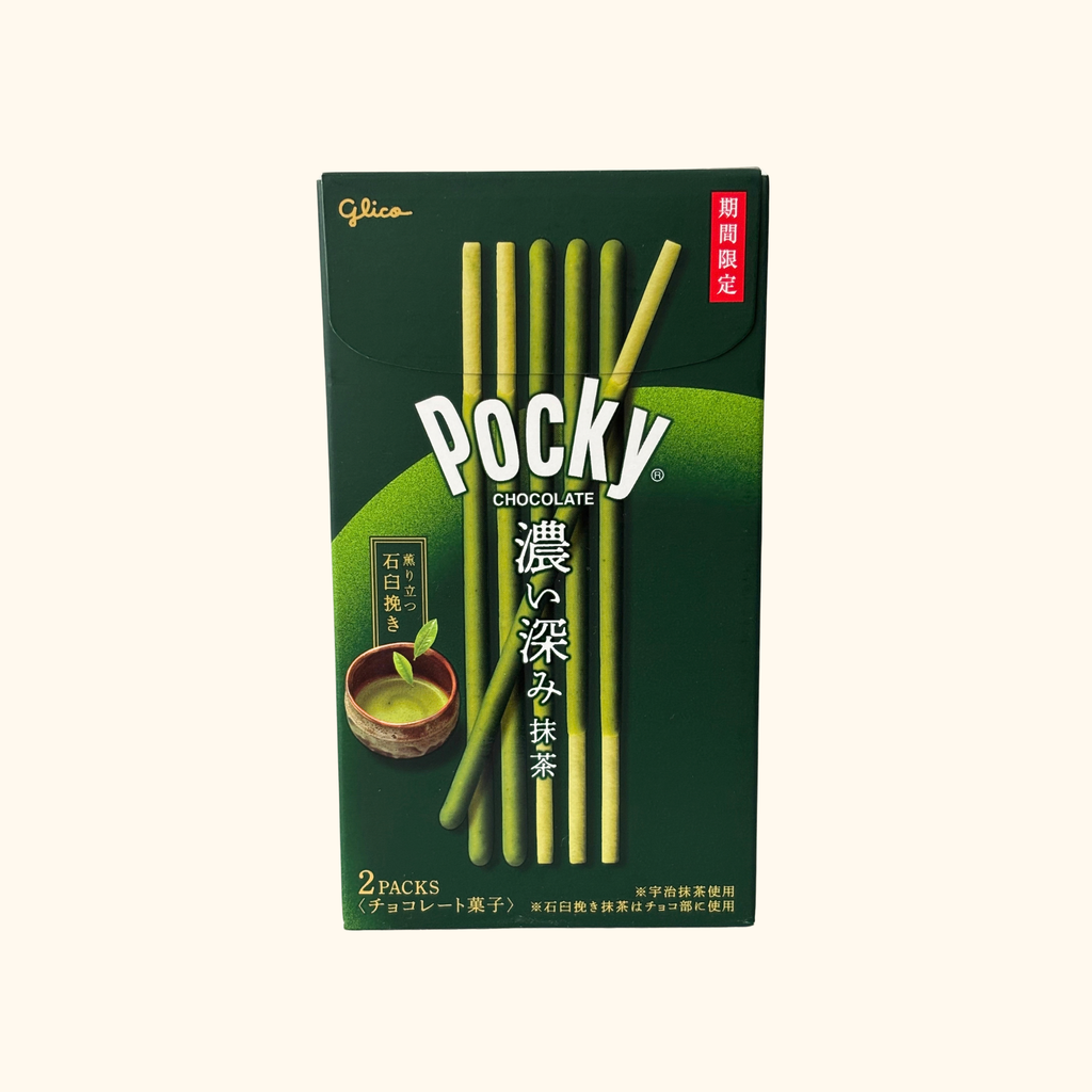 Glico Pocky (JP) Chocolate Biscuit Stick - Strong Matcha 52.8g