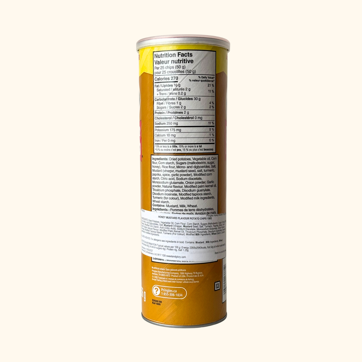 Pringles - Honey Mustard Flavour 156g