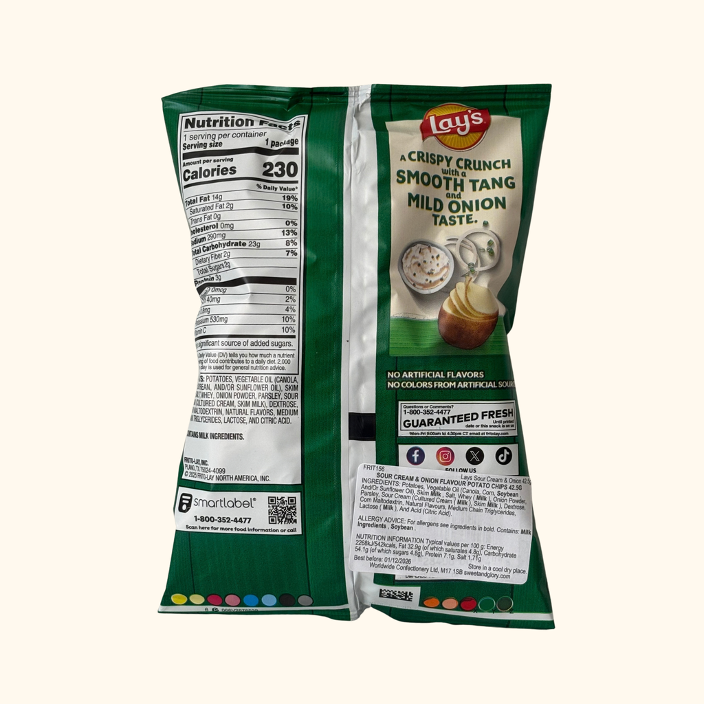 Lays - Sour Cream & Onion Crisps 42.5g