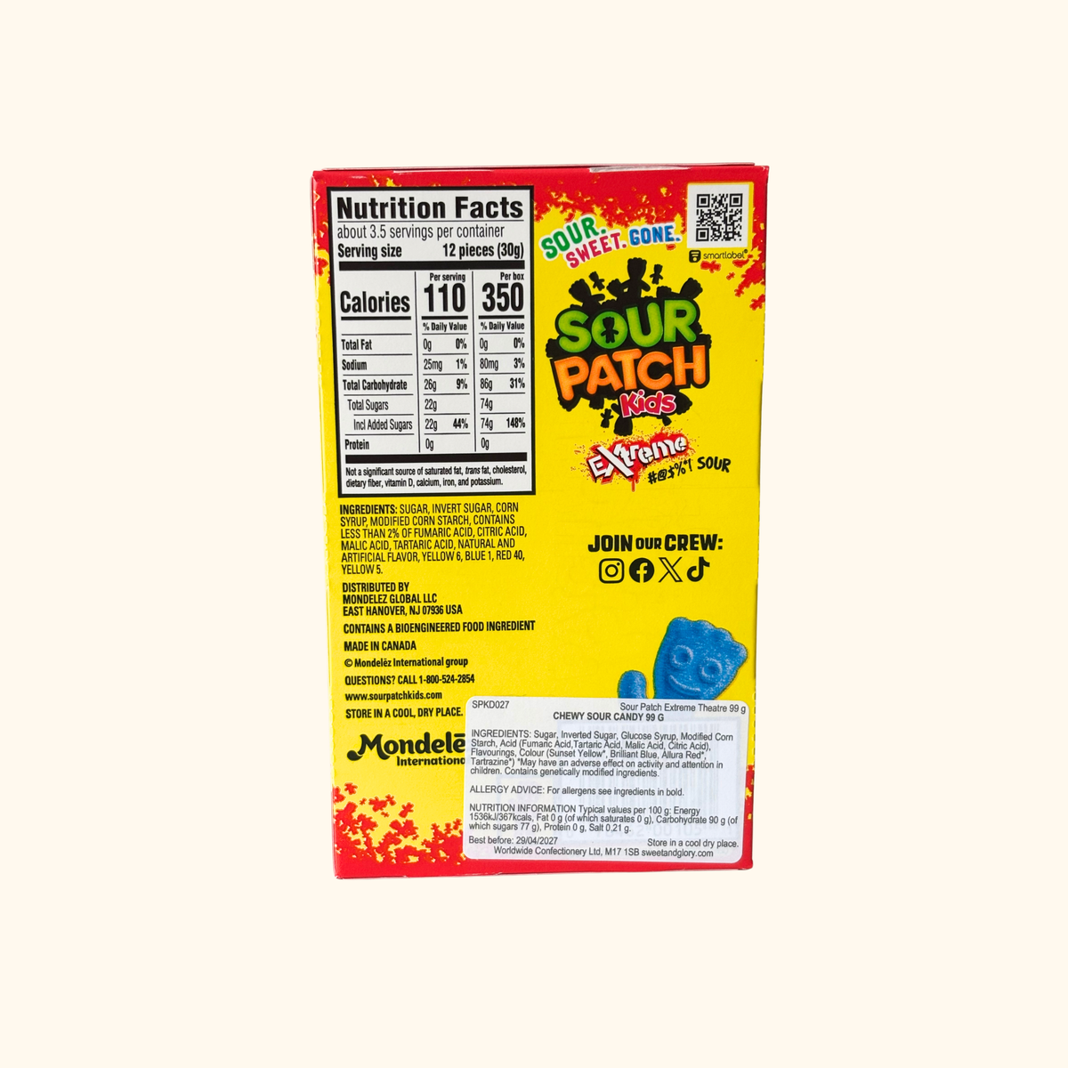 Sour Patch Kids - Extreme Theatre Box 99g