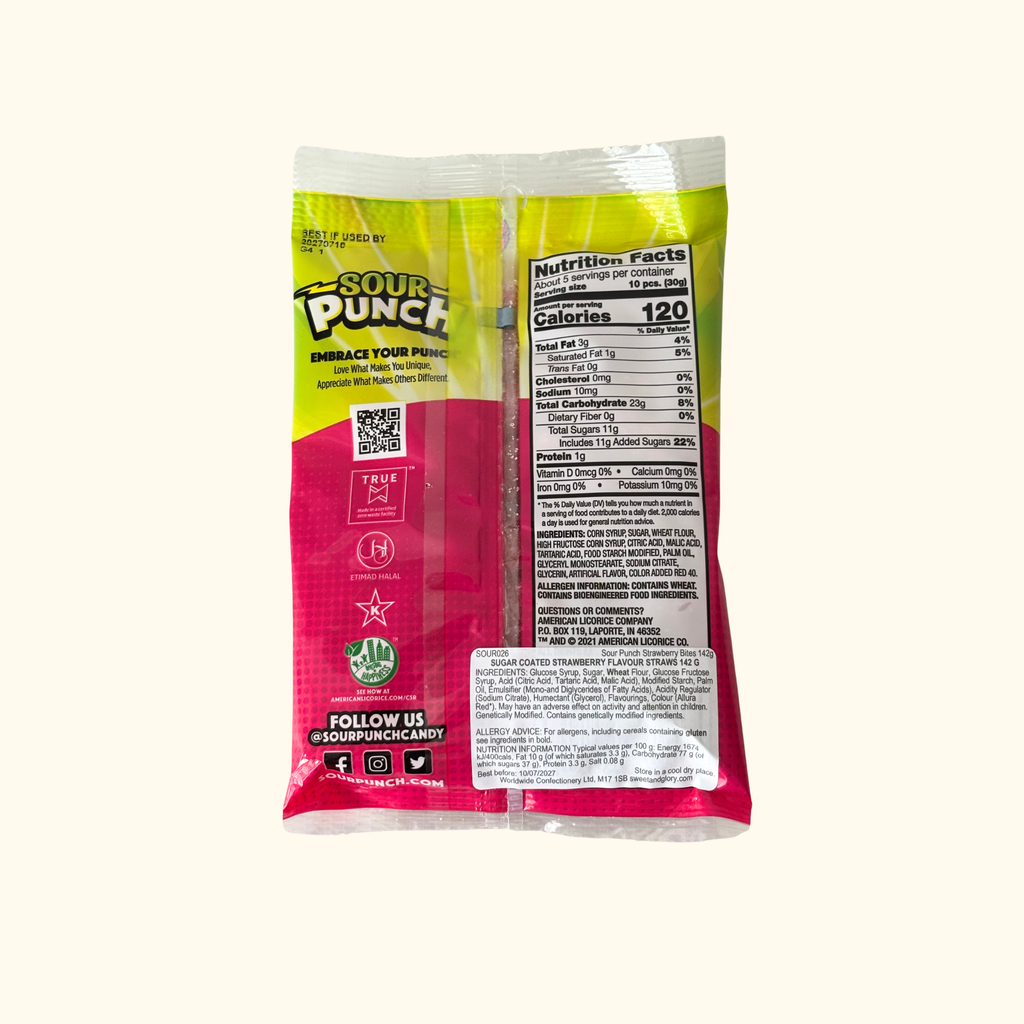 Sour Punch - Strawberry Bites 142g