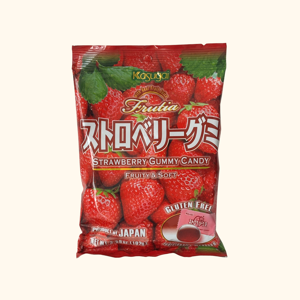 Kasugai Frutia - Strawberry Gummy Candy 102g