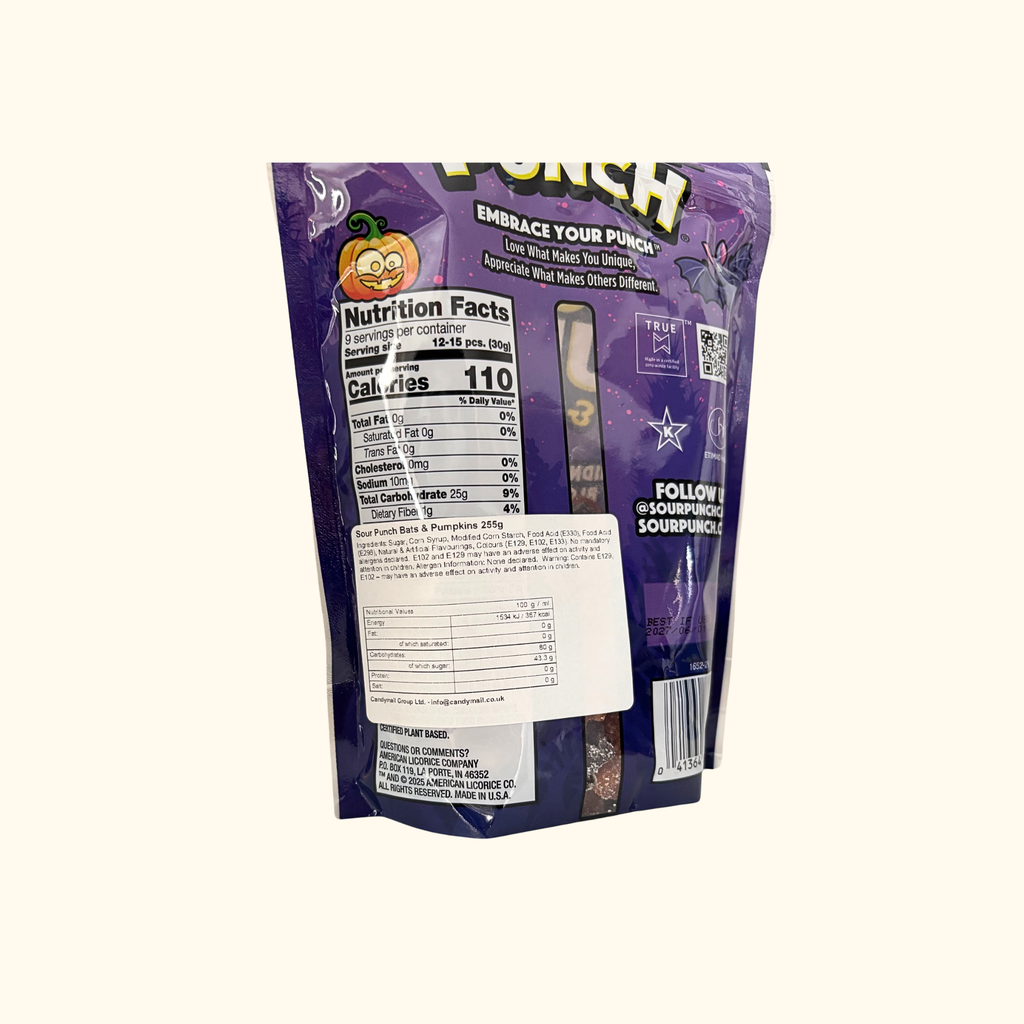 Sour Punch - Bats & Pumpkins 255g