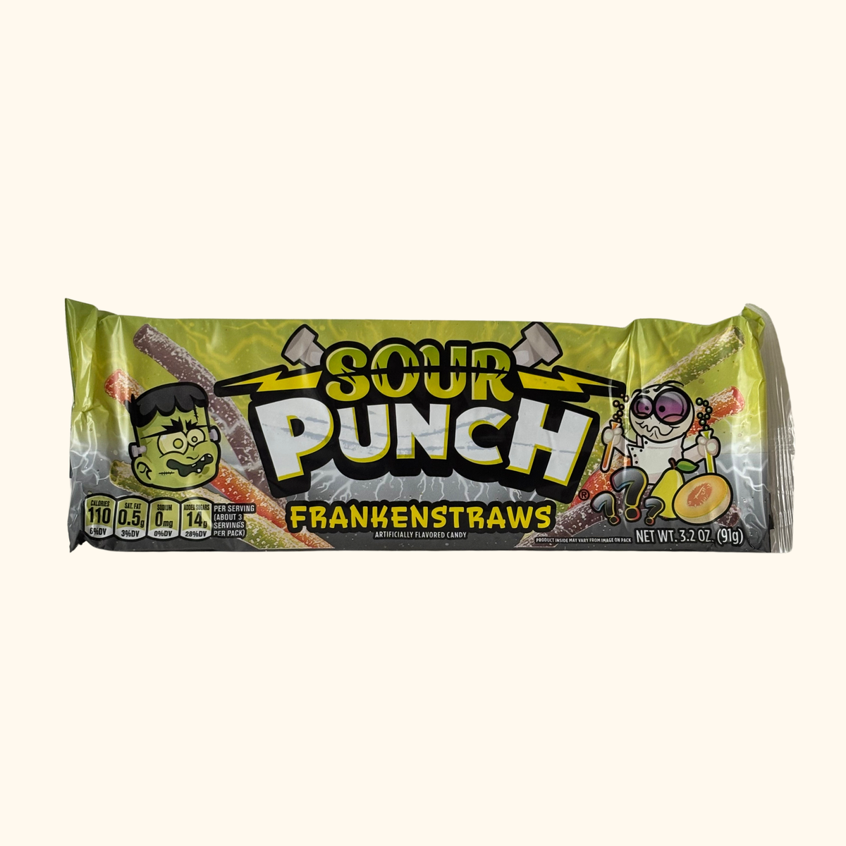 Sour Punch - Franken Straws 91g