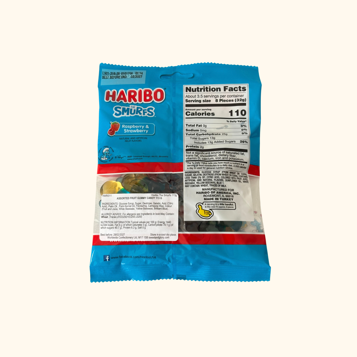 Haribo - The Smurfs 113g
