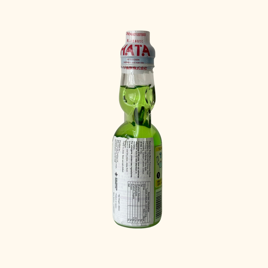 Hatakosen Ramune Soda - Melon Flavour 200ml
