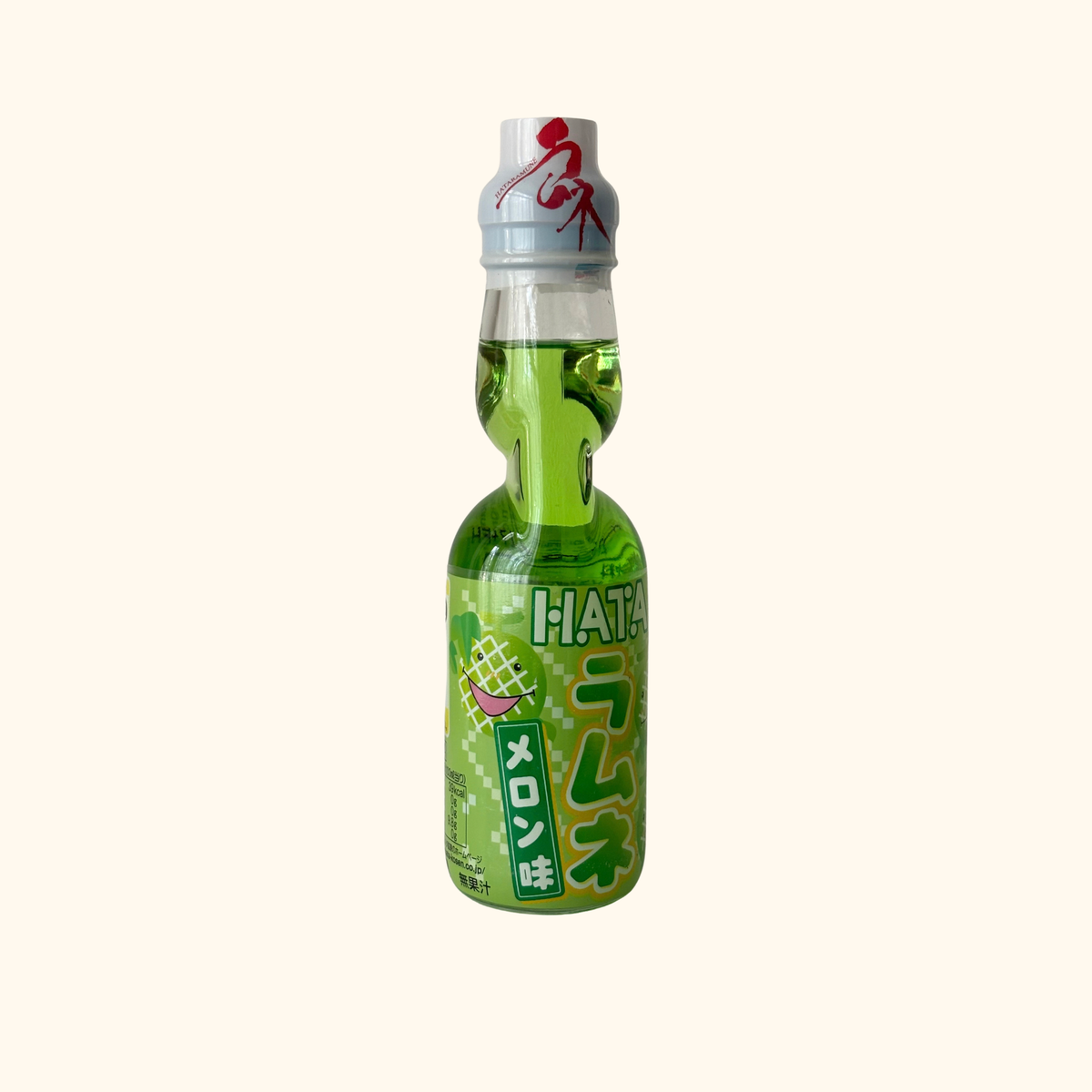 Hatakosen Ramune Soda - Melon Flavour 200ml