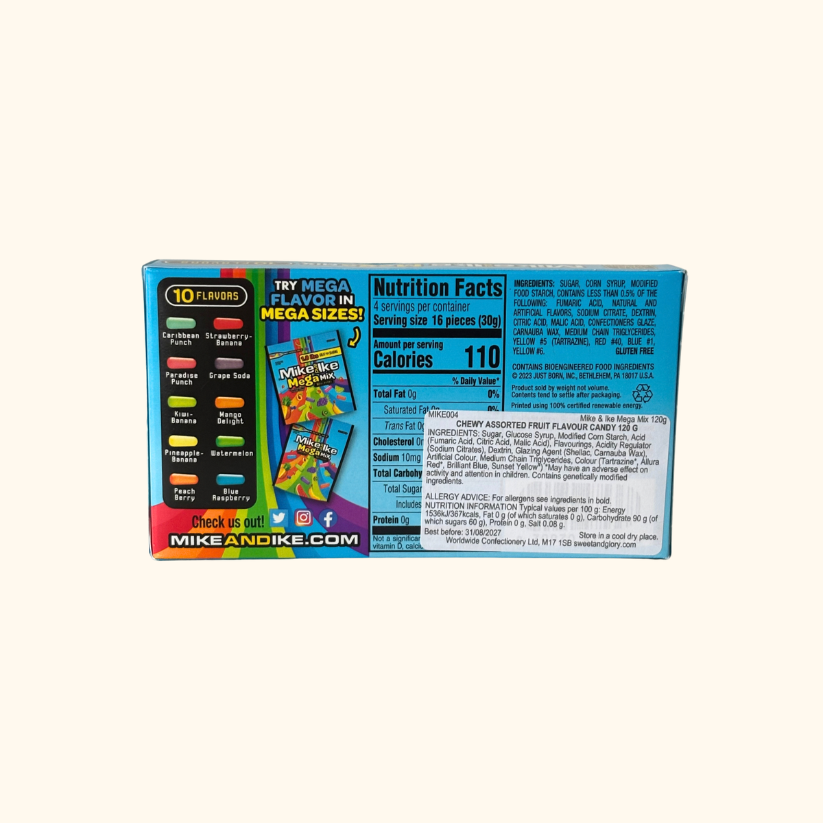 Mike and Ike - Mega Mix 120g