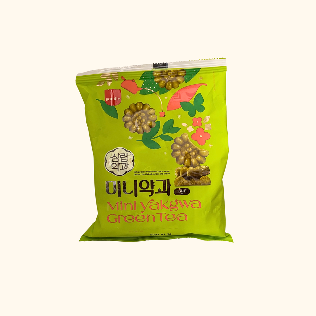 Samlip - Korean Mini Yakgwa Green Tea Cookies 200g